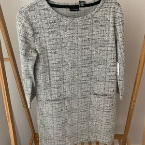 Black and white classic dress